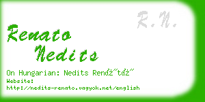 renato nedits business card